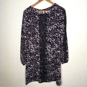 Xhilaration Black, Pink And White Long-Sleeve Top L/G